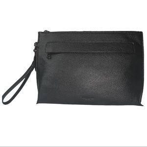 NWT Coach Leather Carryall Pouch